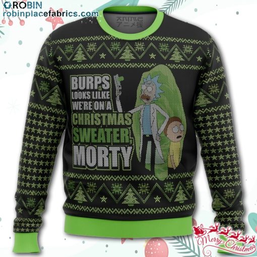 rick and morty were in a xmas sweater ugly christmas sweater S4ynD