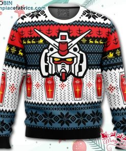 rx 78 gundam ugly christmas sweater 9hspc