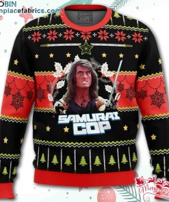 samurai cop ugly christmas sweater TsFur