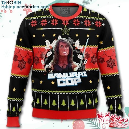 samurai cop ugly christmas sweater TsFur