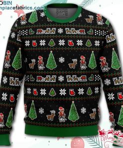 samurai x christmas tree ugly christmas sweater hZ2Mq