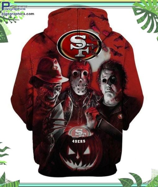 san francisco 49ers nfl horror halloween hoodie and zip hoodie M9dRw