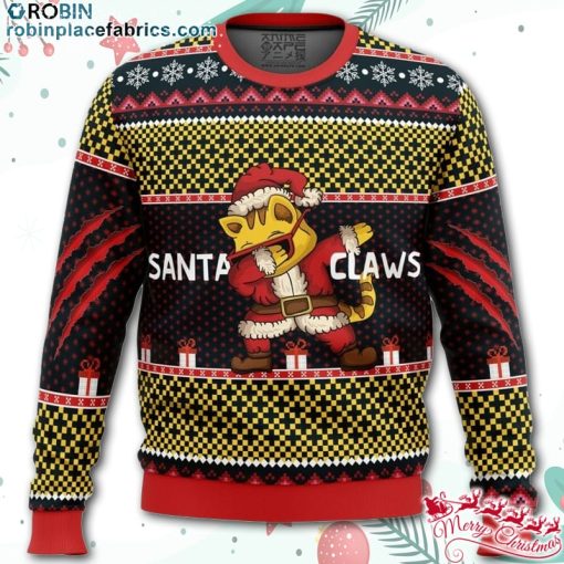 santa claws ugly christmas sweater JQYoa