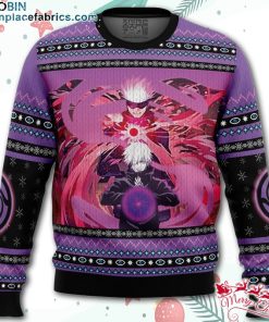 satoru gojo jujutsu kaisen ugly christmas sweater mYHEU