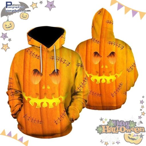 scary pumpkin halloween orange hoodie mMxQW