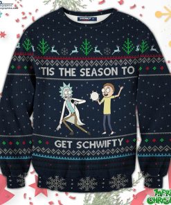 schwifty christmas unisex all over print sweater e9Jqo