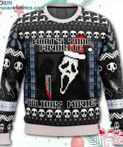 scream holiday ugly christmas sweater d9A9A