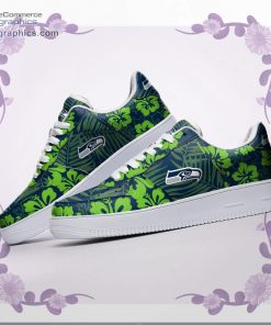 seattle seahawks nfl hibiscus hawaiian flowers air force 1 af1 sneakers shoes 28 wPQHD