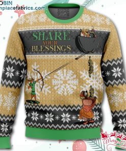 share your blessings robin hood disney ugly christmas sweater RUOWH