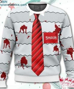 shaun of the dead ugly christmas sweater WEt1c