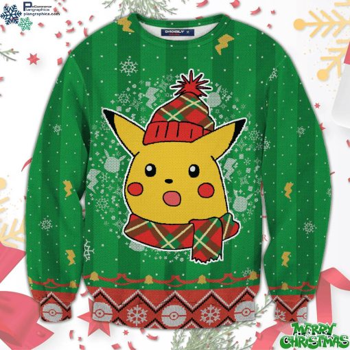 shocked pikachu unisex all over print sweater ACrvg
