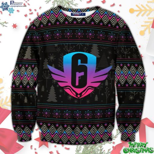 six siege holiday unisex all over print sweater C4e02