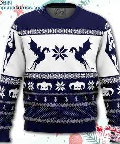 skyrim dragon ugly christmas sweater XVLa7