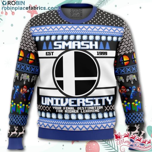 smash university ugly christmas sweater vK9cI