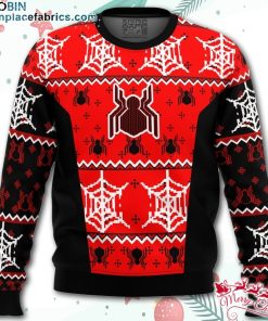spiderman uniform ugly christmas sweater xsQOL