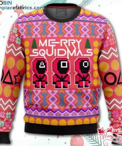 squid game squidmas ugly christmas sweater E8M9L