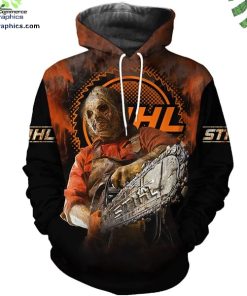 stihl horror leatherface chainsaw halloween hoodie and zip hoodie Uens6