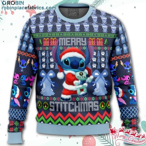 stitch lilo and stitch ugly christmas sweater uZeNx