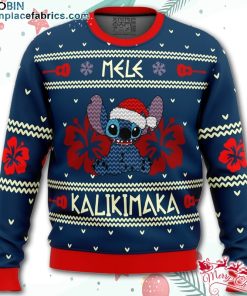stitch mele kalikimaka ugly christmas sweater 5Dquy