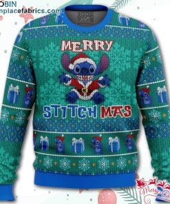 stitch merry stitchmas ugly christmas sweater QS0BK