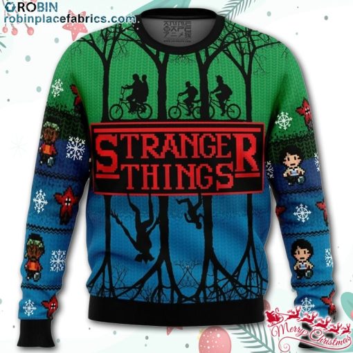 stranger things ugly christmas sweater 4H8QO