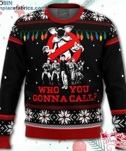 stranger things who you gonna call ugly christmas sweater erWT0