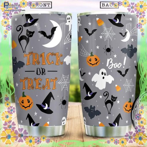 trick or treat funny halloween pattern halloween character costumes tumbler 92 nPMi1