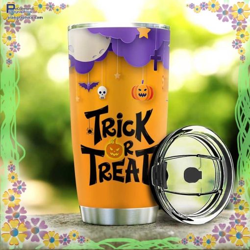 trick or treat ghost dogtrick or treat halloween tumbler 96 UV4sv
