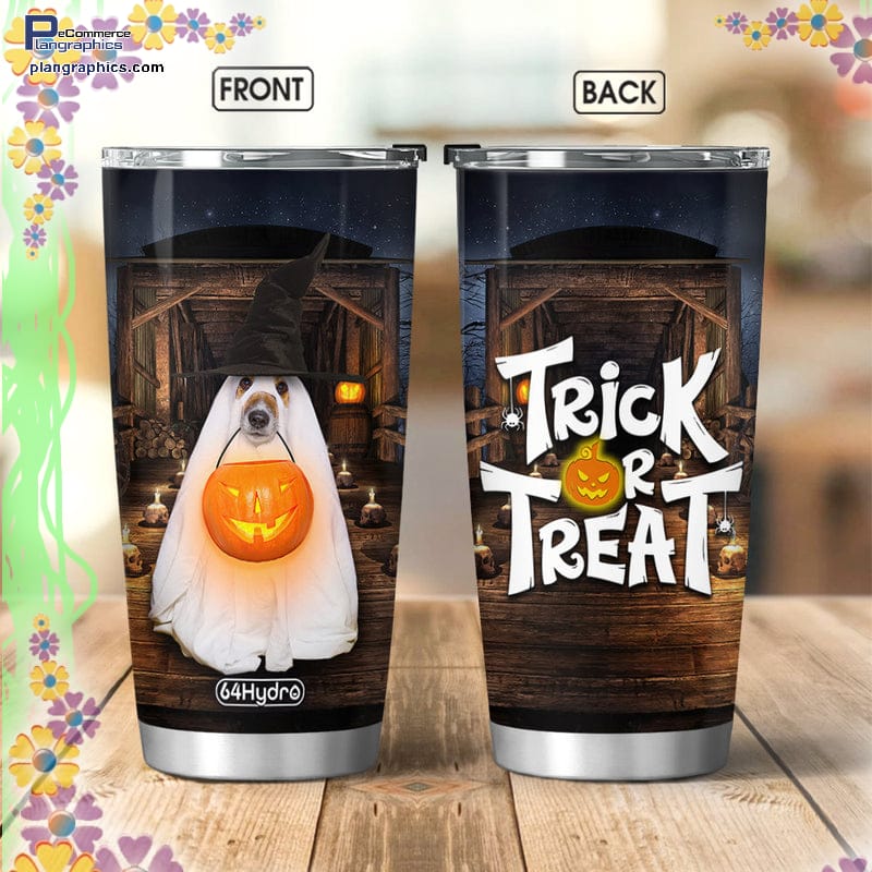 Trick Or Treat Ghost DogTrick Or Treat Halloween Stainless Steel Tumbler