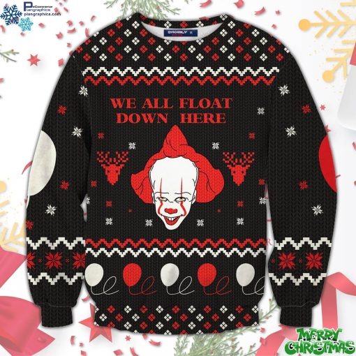 we all float unisex all over print sweater 8yH7q