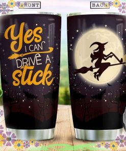 yes i can drive a sticktrick or treat halloween tumbler 106 UopRv