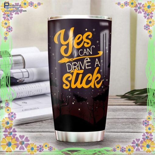 yes i can drive a sticktrick or treat halloween tumbler 107 xrlbQ