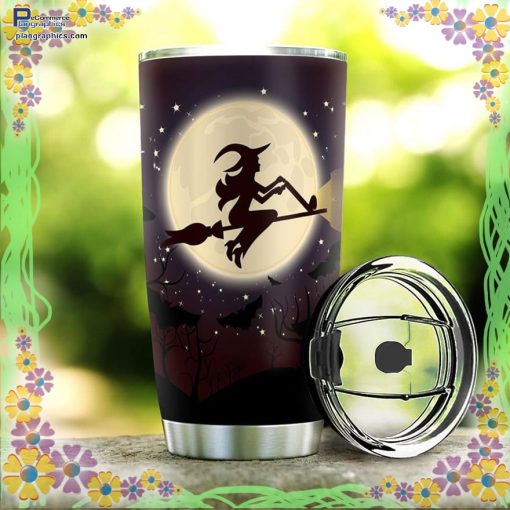 yes i can drive a sticktrick or treat halloween tumbler 108 1VQaz