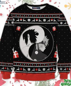 yin yang naruto sasuke christmas unisex all over print sweater VfYvB