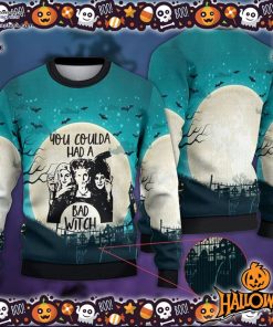 you coulda had a bad witch ugly hocus pocus halloween ugly sweater 87 nMGO7