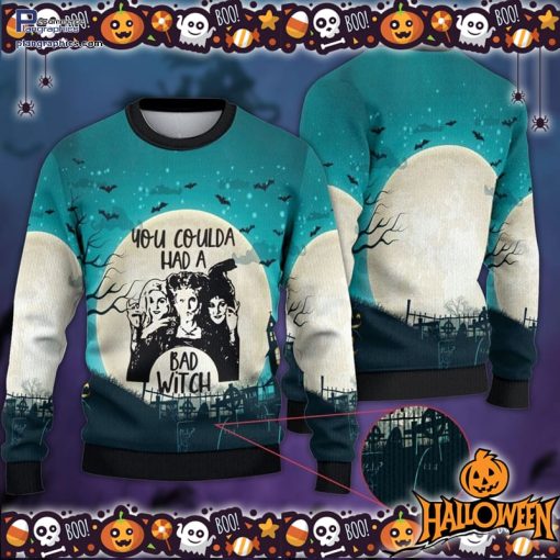 you coulda had a bad witch ugly hocus pocus halloween ugly sweater 87 nMGO7