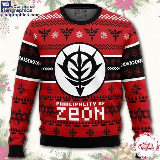 zeon the gundam ugly christmas sweater cl6Oa