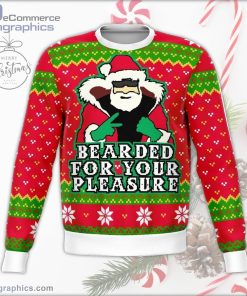 beard for your pleasure funny ugly christmas sweater 146 3NzpK