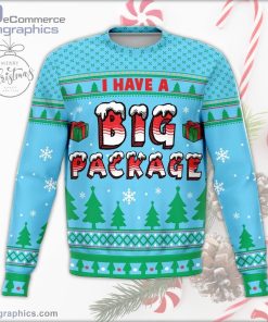 big package naughty meme holiday ugly christmas sweater 144 YOLty
