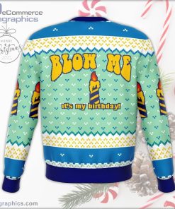 blow me funny ugly sweater 295 qfcz2