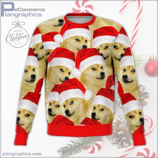 corgi dog meme funny ugly christmas sweater 133 HMu4K