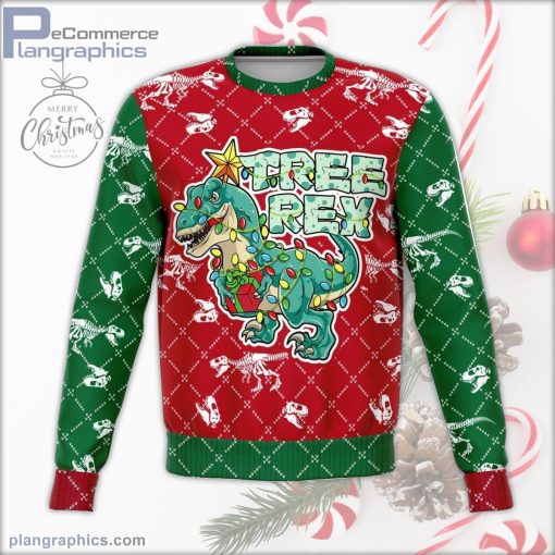 dank tree rex athletic christmas sweater 132 AzAy2