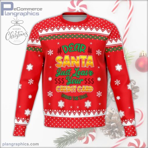 dear santa ugly christmas sweater 130 3hZm7
