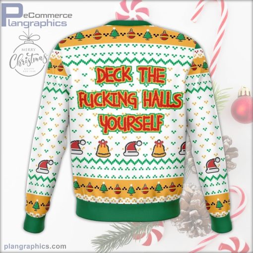 deck the halls yourself dank ugly christmas sweater 281 xBzR7
