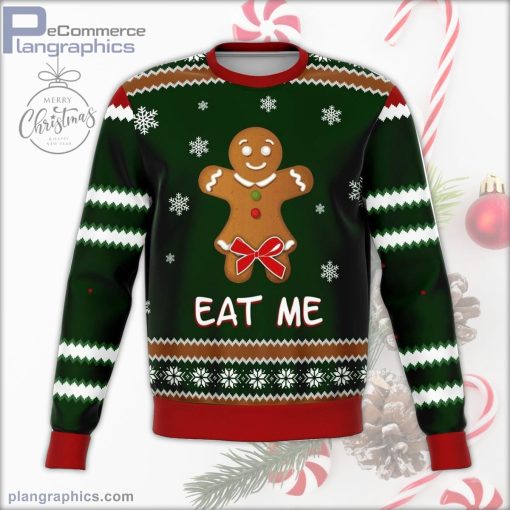 eat me gingerbread funny ugly christmas sweater 126 2qlVd