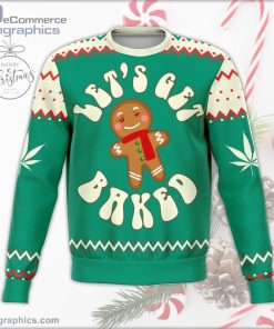 get baked funny ugly christmas sweater 117 i4VIN