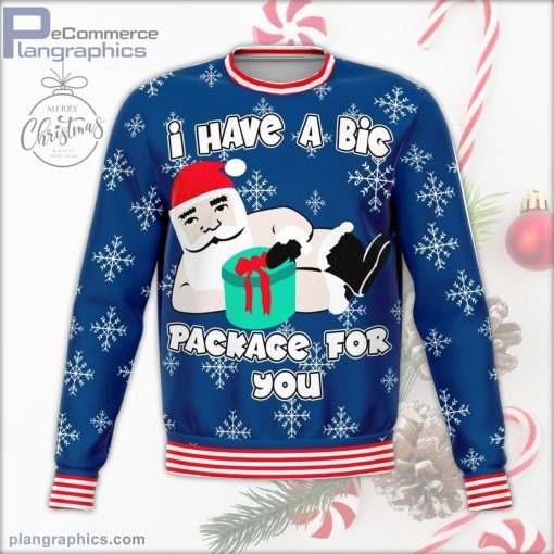 i have a big package for you ugly christmas sweater 102 Y1p7D