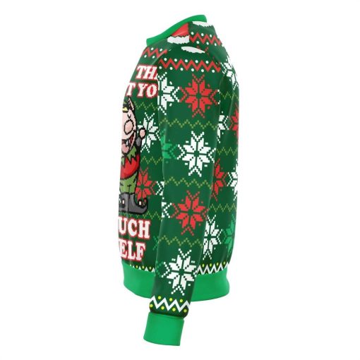 i touch my elf offensive ugly christmas sweater 379 2LKgH