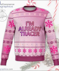 im already tracer ugly christmas sweater 100 3f4Gj