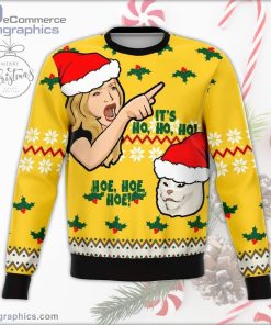 its hoe hoe hoe funny ugly christmas sweater 97 lLRcj
